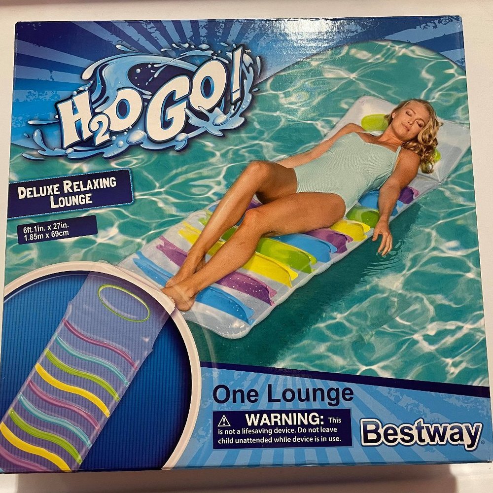 NWT H2O Go Deluxe Relaxing Lounge Pool Toy Adult